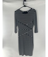 Black &amp; White Striped Bodycon Dress - Size M Rephyllis - £11.07 GBP