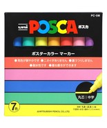 Uni Posca Natural Color PC-5M 7C Paint Marker Pen Medium Point Japan fre... - £15.52 GBP