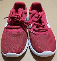 Athletic Works Sneakers Memory Foam Athletic Red Shoes Womens 7.5 wide - $11.86