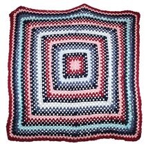 Handmade from Australia 56" Granny Square Crochet Knit Afghan Throw Lap ... - $28.00