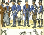 L&#39;Armee Francaise Train Des Equipages 1807-1815 Planche No 90  Uniforms ... - $34.61