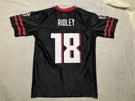 NFL Team Apparel Atlanta Falcons Calvin Ridley #18 Jersey Black Children’s Small - £11.90 GBP