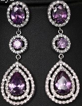 Rm luxury aaa cubic zircon water drop shape earrings for women fashion wedding birthday thumb200
