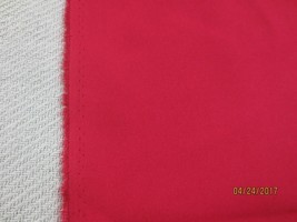 2003. DEEP RED CRANBERRY Polyester Blend Apparel &amp; Craft  Fabric-65&quot; x 3 1/8 Yds - £8.06 GBP