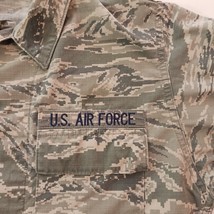 Defense Logistics Agency Men's Green Camo Coat Jacket Pockets Chest Size 45" image 4