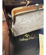 Patricia Nash Chalk White Leather Coin Purse w/ Key Ring - $858.42 MXN