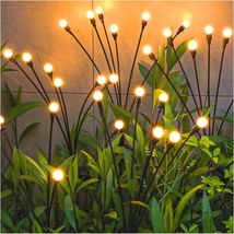 Solar Garden Lights - New Upgraded Solar Swaying Light, Sway By Wind, Solar Outd - £21.58 GBP