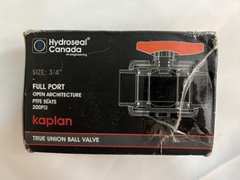 HYDROSEAL Kaplan 3/4&quot; PVC True Union Ball Valve  - £11.76 GBP