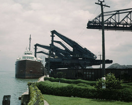 Freighter ships loading ore and coal at Sandusky and Cleveland - 2 11x17 prints - £18.41 GBP