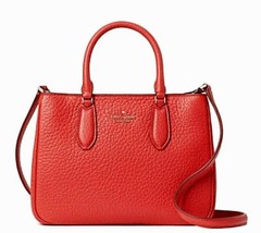 New Kate Spade Leighton Small Satchel Pebble Leather Digital Red / Dust bag - £98.68 GBP