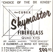 1975 Cubex Skymaster Fiberglass Quad Kit Advertisement Electronics C82QST - $19.99