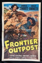 Frontier Outpost Original One Sheet Movie Poster 1949 Durango Kid - $240.08