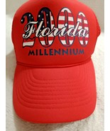 VTG Y2K YEAR 2000 MILLENNIUM FLORIDA American Flag Red white blue  Truck... - $10.97