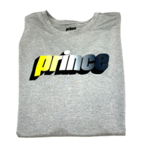 Prince Graphic Tee Boys XL (18) UPF 30 Wick Moisture Light Heather Gray Tennis - $15.78