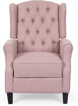Light Blush And Dark Brown Christopher Knight Home Sarah Fabric Recliner. - £254.96 GBP