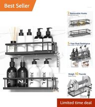 Rustproof Adhesive Shower Caddy - Large Capacity Organizer With Removabl... - $24.70