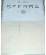 Sferra Celeste Ivory Percale Standard Sham Extra Long Staple Cotton Ital... - $64.90