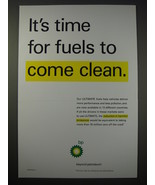 2005 BP Oil Ad - It&#39;s time for fuels to come clean - £14.55 GBP