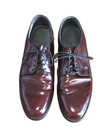 Hanover Men&#39;s Shoes Sz.10 Derby Burgundy All Leather Lace-Up - $1,079.84 MXN