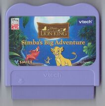 Vtech V.smile Disney The Lion King Simbas Big Adventure Ga rare VHTF Edu... - $9.85