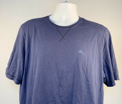 Tommy Bahama Marlin Logo T Shirt Mens Large Blue 100% Supima Cotton - £19.74 GBP