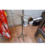 Antique Wood Metal Rotating Folding Clothes Dryer Rack 38&quot; Chippy Primit... - $744.73 MXN