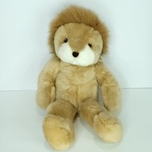 Logo Bear Lion Plush Stuffed Animal Toy 16” Brown White Tan Short Main L... - £15.73 GBP