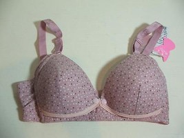 NWT Maternity Pink Polka Dot Lightly Padded Nursing Bra Size 34 B with 2&quot; Ext - £7.90 GBP