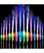 Fiber Optic Glow Wands Bulk with LED Light Up 3 Flashing Models Sticks w... - £80.74 GBP