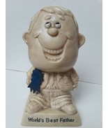 R&amp;W Berries Co&#39;s &quot;World&#39;s Best Father&quot; figurine 1970 ~ Made in USA - $163.61 MXN