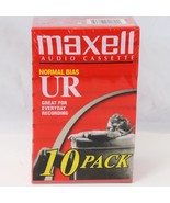 Maxell Ur-90 Normal Bias Audio Cassette 90min Pack of 10 90 Minute Tapes... - $361.87 MXN