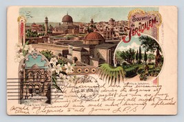 Souvenir Da Jerusalem Multiview Vignette 1902 UDB Postcard P6 - £16.30 GBP