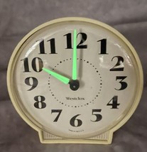 Westclox  Alarm Clock Wind Up Luminous Hands Numbers Display 4&quot; Diameter Face - £28.87 GBP