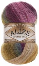 20% Wool 80% Acrylic Soft Yarn Alize Angora Gold Batik Thread Crochet Lace Hand  - £23.35 GBP