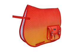 Horse Quilted English All-Purpose Trail Saddle Pad Ombre w/ Pockets 72157 - $44.54