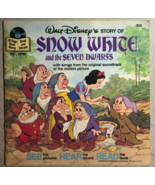 SNOW WHITE  SEVEN DWARFS (1977) Disneyland softcover book with 33-1/3 RP... - $20.73 CAD