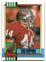 1990 Topps #15 Tom Rathman NM Near Mint 49ers ID:67372 - $1.67