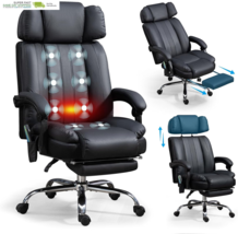Massage Office Chair with Heat and 8 Vibration Points Big and Tall Execu... - $347.69