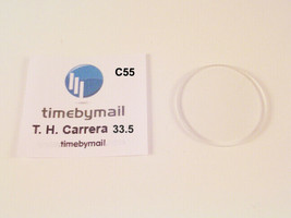 For TAG HEUER 33.5mm Watch Glass Crystal Fits CARRERA Spare Replacement Part C55 - £19.15 GBP