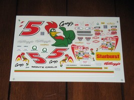 Sunset 5 Corny Kellogg&#39;s Terry Labonte Chevy HMS Waterslide Decals 1/24 NASCAR - £18.10 GBP