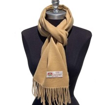 Men Women 100% Cashmere Scarf Made In England Solid Camel Soft #1008 For... - £15.81 GBP