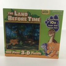 The Land Before Time 100 Piece 3-D Puzzle Activity Dinosaurs Pressman 20... - £27.33 GBP