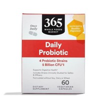 1/2027 365 by Whole Foods Market, Daily Probiotic 5 Billion CFU, 60 ct - $13.85