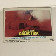 BattleStar Galactica Trading Card 1978 Vintage #110 Facing Incredible Odds - £1.52 GBP