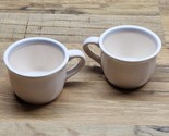 Pfaltzgraff Aura Pink Tea / Coffee Cups Mugs - Vintage Set Of 2 - CASTLE... - $14.82