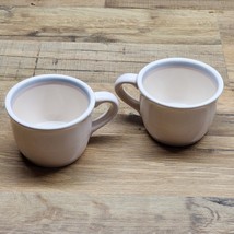Pfaltzgraff Aura Pink Tea / Coffee Cups Mugs - Vintage Set Of 2 - CASTLE... - £11.57 GBP