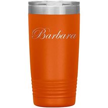 Barbara - 20oz Insulated Tumbler Personalized Name - Orange - £25.16 GBP