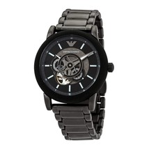 Emporio Armani AR60010 Men&#39;s Automatic Gunmetal-Tone Stainless Steel Watch - £227.08 GBP