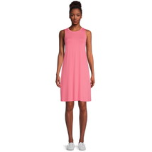 Time and Tru Women&#39;s Pink Sleeveless Knit Dress with Pockets - Size: M (... - $6.62