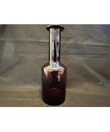 Large Purple Holmegaard bottle/Vase, designer OTTO Brauer - £209.41 GBP